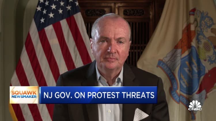 New Jersey Gov. Phil Murphy says officials are preparing for violence at state capitol