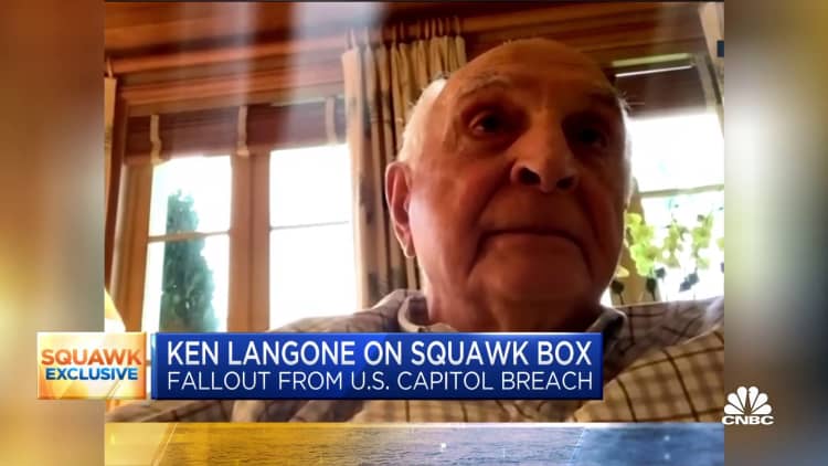 'I feel betrayed' — Ken Langone on fallout from U.S. Capitol breach