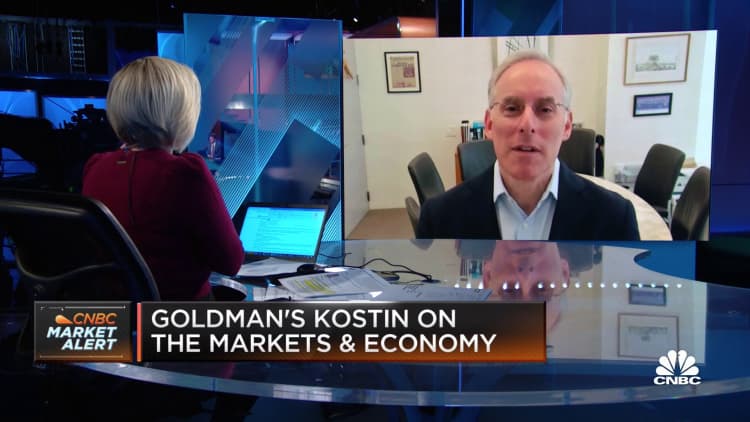 Rising 10-year yields is one of the 2021 risks: Goldman's Kostin