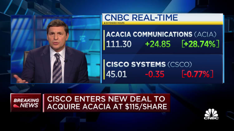 Cisco enters new deal to acquire Acacia at $115 per share: Sources