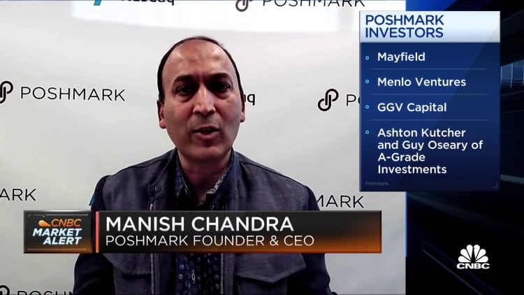 Watch CNBC's full interview with Poshmark CEO Manish Chandra