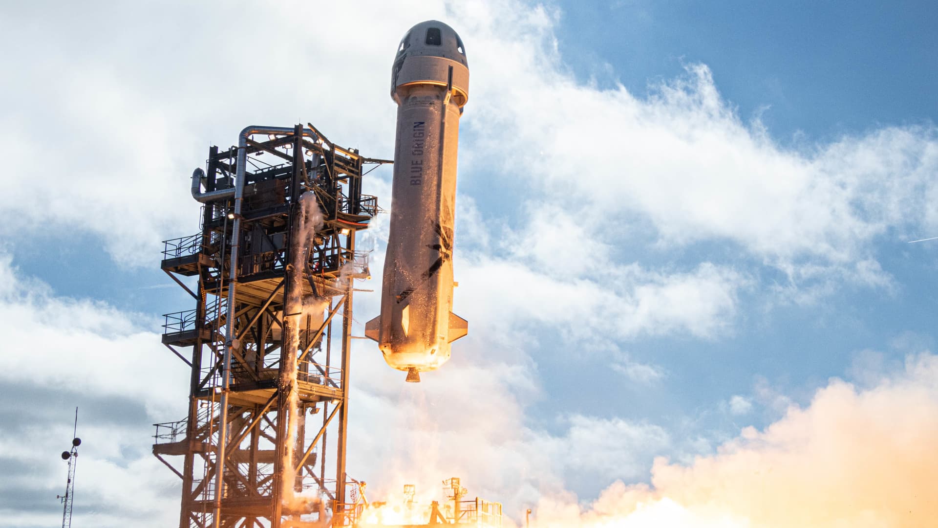 Jeff Bezos' Blue Origin launches New Shepard rocket NS-15 test flight