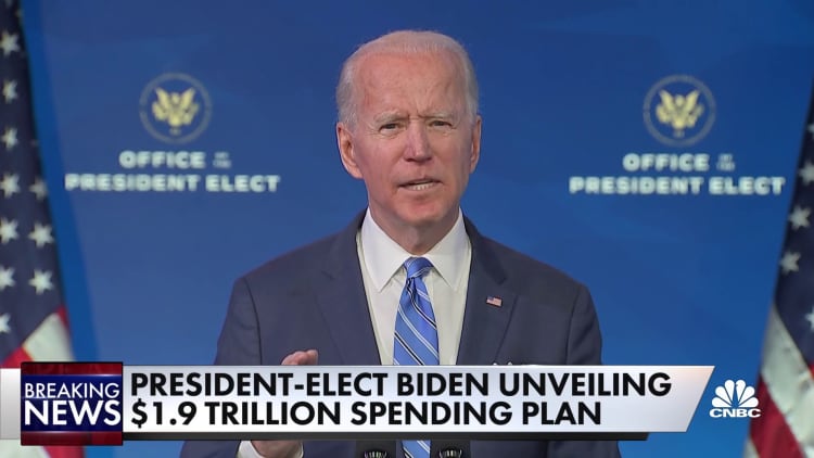 President-elect Joe Biden on small business relief, direct stimulus payments