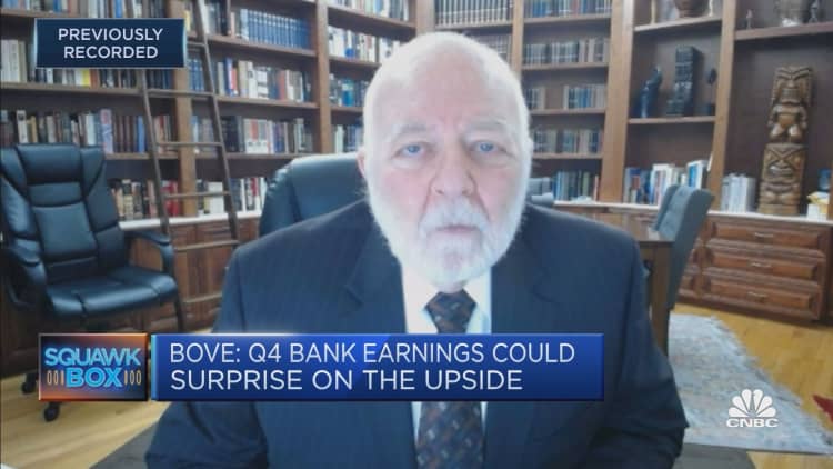 Positives outweigh negative risks for U.S. banks' earnings: Dick Bove