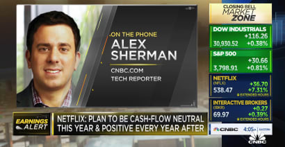Netflix: We'll be cash-flow neutral this year, positive every year after