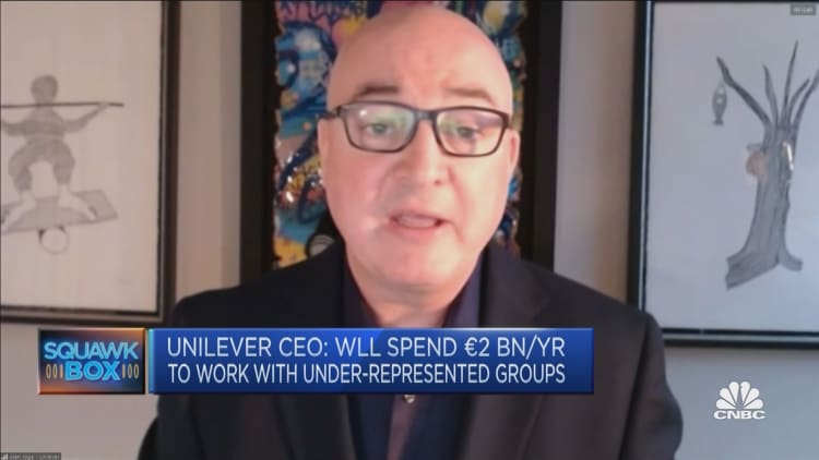 Unilever CEO says the company plans to be a positive force in tackling social inequality