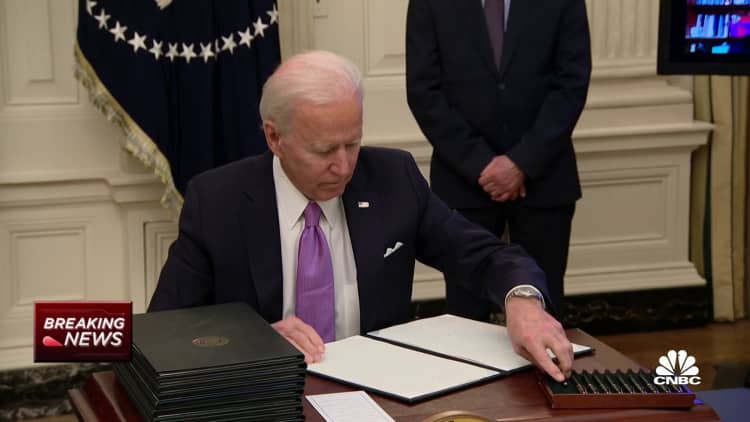 President Biden signs Covid executive orders