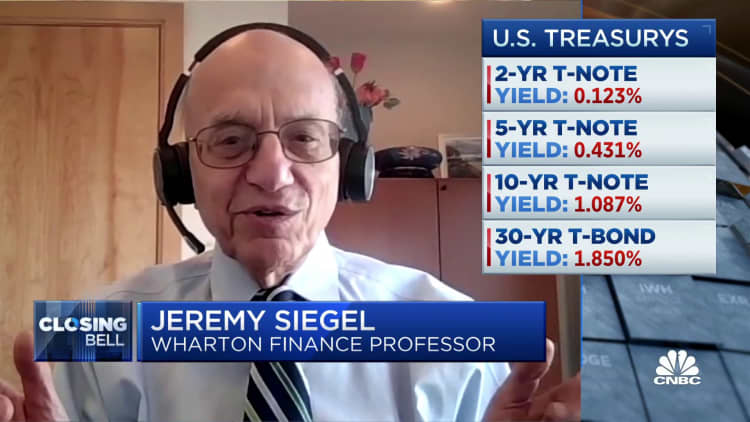 Jeremy Siegel expects higher inflation, which will hurt bond holders
