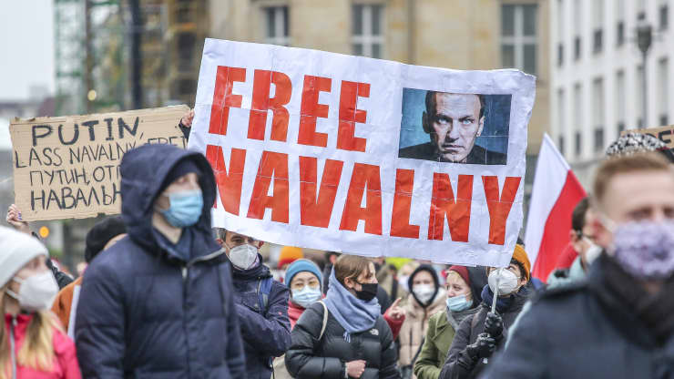 Russia protests for Navalny