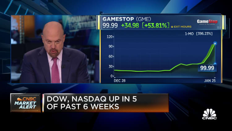 Jim Cramer on GameStop's jump higher