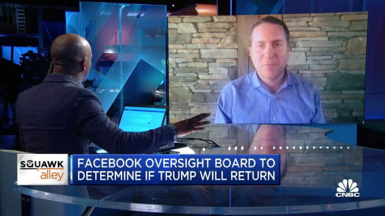 NEW: Facebook's regulatory board will decide whether Trump will return