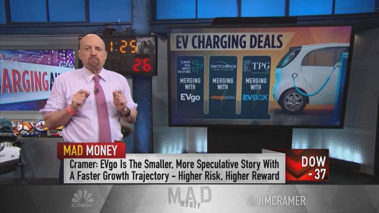 Why Jim Cramer likes EVBox best among recent SPAC deals for charging station companies