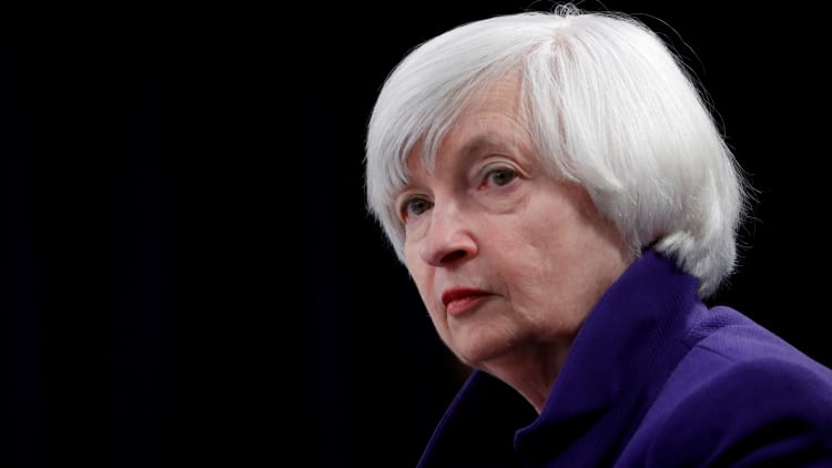 Stocks rise after Yellen calls for additional stimulus, then flatten