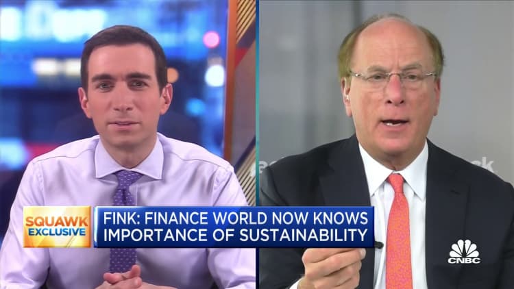 BlackRock CEO Larry Fink: Finance world now knows the importance of sustainability