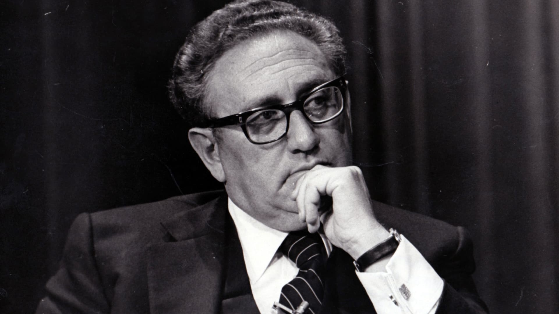 Henry Kissinger circa 1976 in New York City.