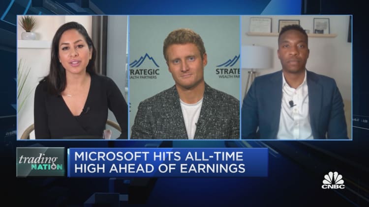 Trading Nation: Microsoft hits all-time highs ahead of earnings — Here's what it could mean