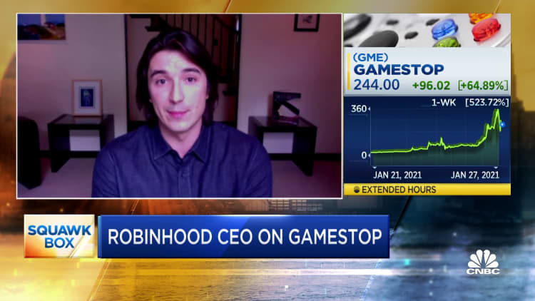 Robinhood CEO Vlad Tenev on the short squeeze that caused GameStop to skyrocket