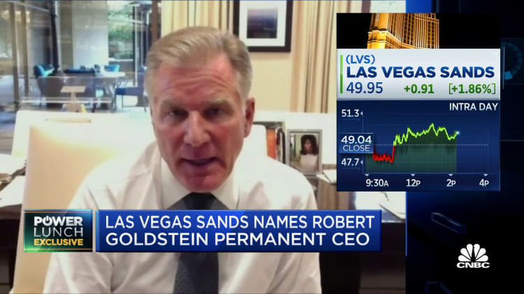New Las Vegas Sands' CEO Robert Goldstein on business amid Covid