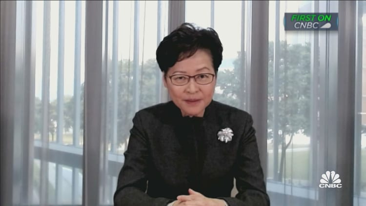 Carrie Lam says Hong Kong national security law is 'on par with' other countries' security laws