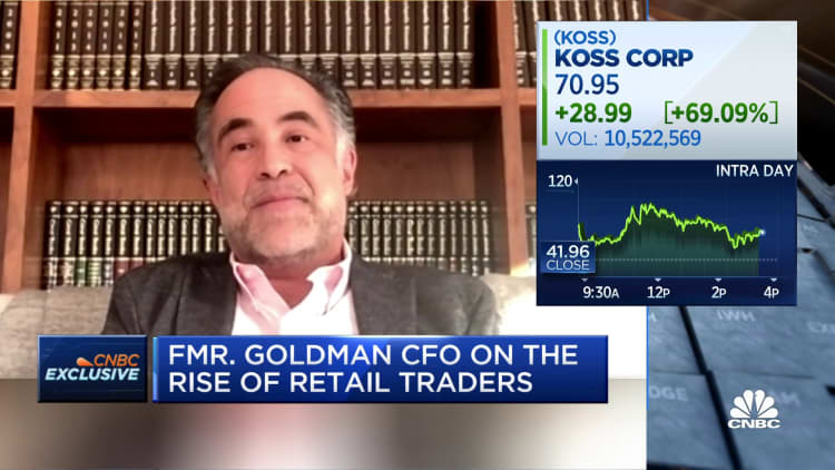 Let's not call this investing, it's gambling, says fmr. Goldman CFO of GME short squeeze