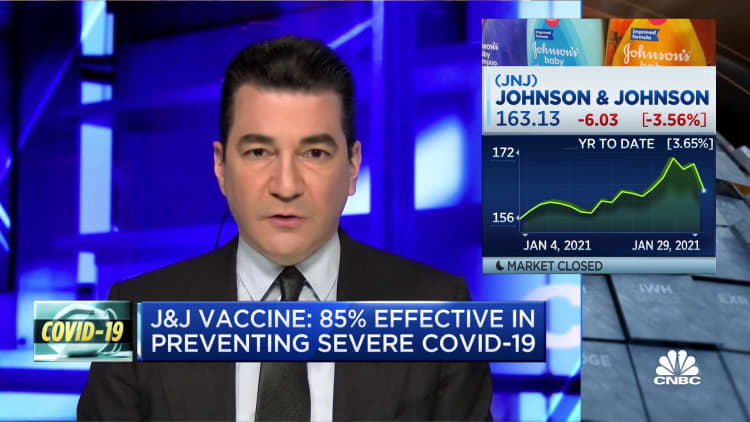 Dr. Scott Gottlieb discusses effectiveness of J&J vaccine