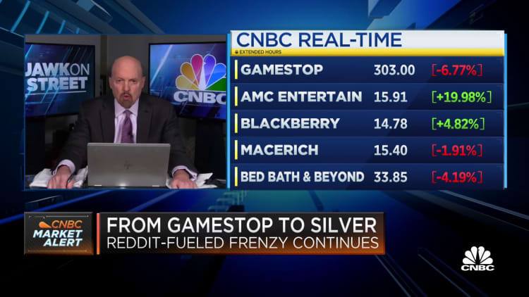 Jim Cramer on the short squeeze hitting silver prices