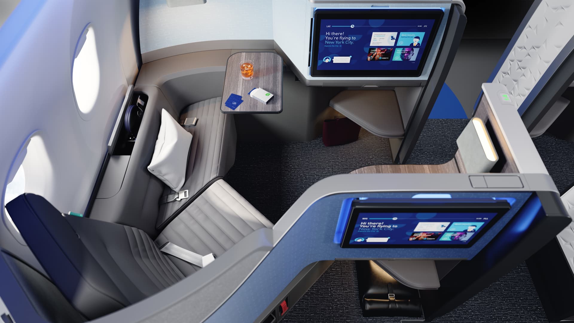 JetBlue new Mint suites for their Airbus A321LRs.