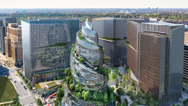 Amazon unveiled the design for its office building at HQ2 — Here's what it looks like