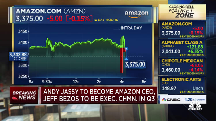 Amazon declares itself a services company on CEO transition from Bezos to Jassy, says D.A. Davidson analyst