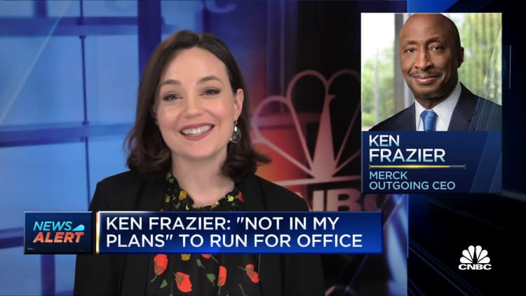 Merck's Ken Frazier: 'Not in my plans' to run for office
