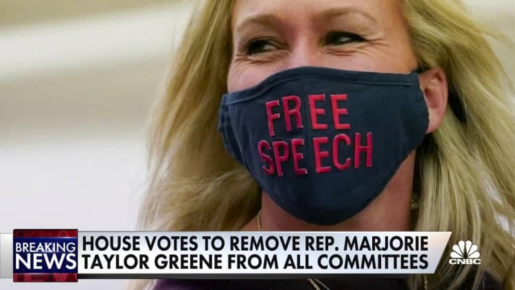 House votes to remove Rep. Marjorie Taylor Greene from all committee assignments