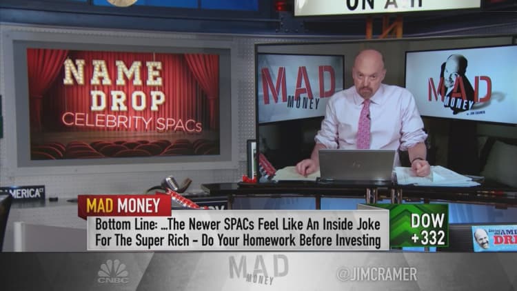 The SPAC cycle is starting to look like an IPO cycle, Jim Cramer says