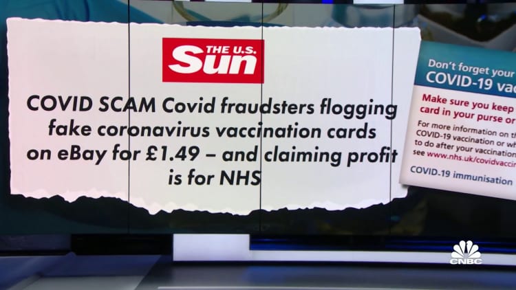 Posting pictures of Covid-19 vaccine cards poses fraud risk