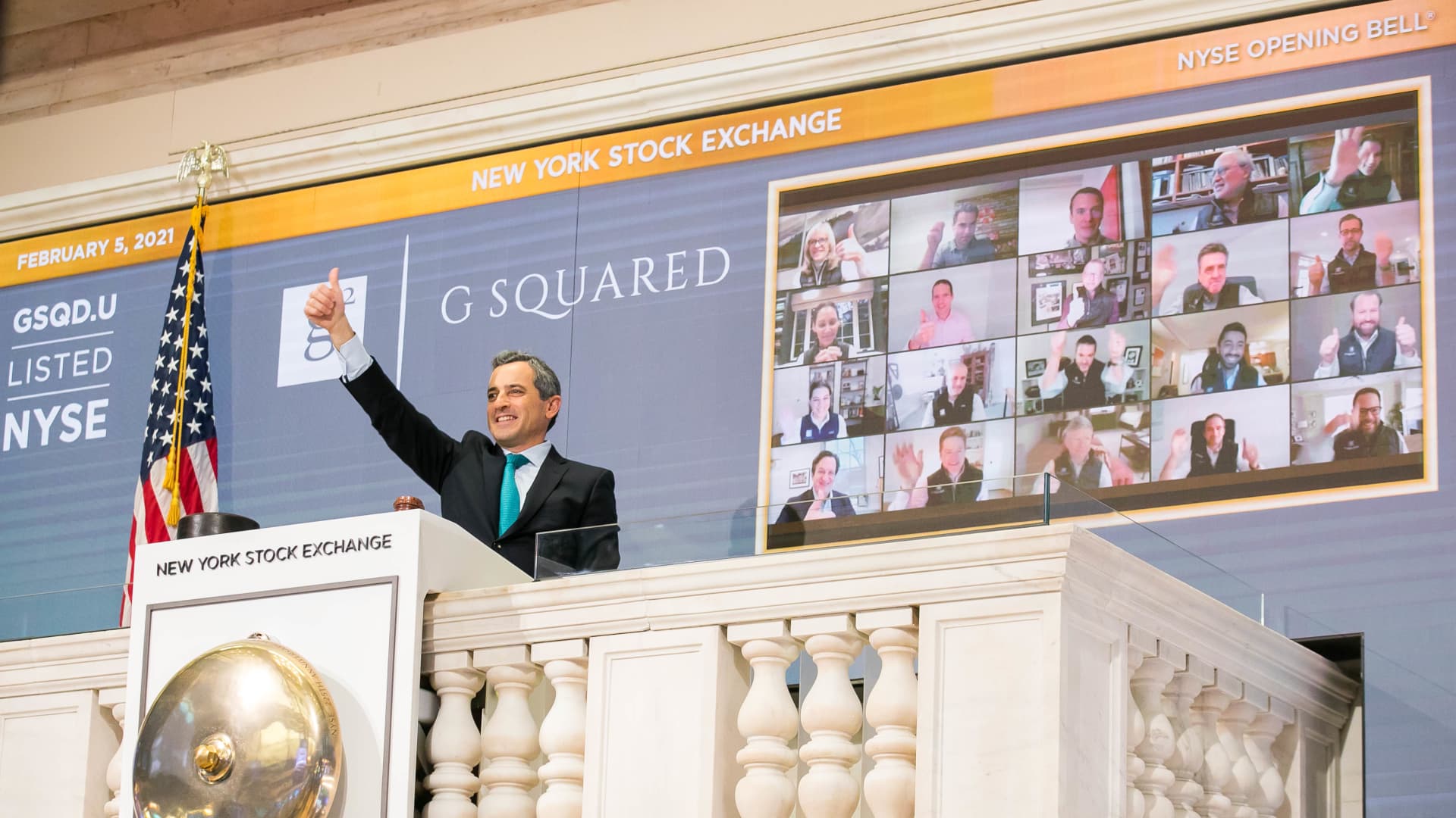 G Squared Ascend I Inc. SPAC IPO at the New York Stock Exchange on Feb. 5th, 2021.