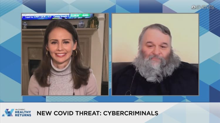 The new covid threat: cybercriminals. Former hacker & Okta cyber leader Marc Rogers at CNBC Healthy Returns