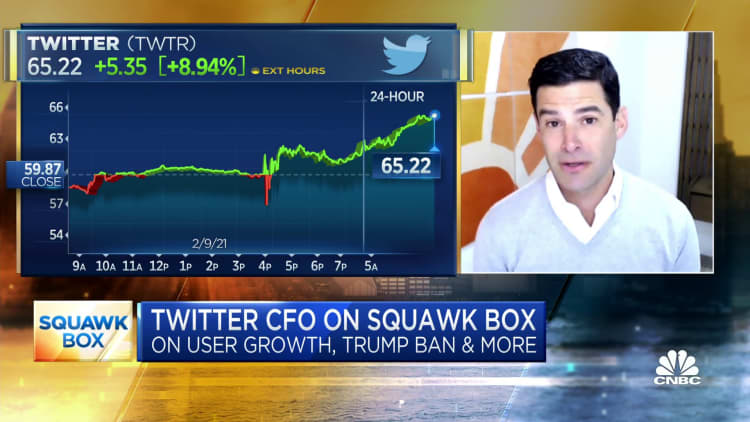 Twitter CFO on fourth-quarter earnings, how the pandemic is affecting user growth and more