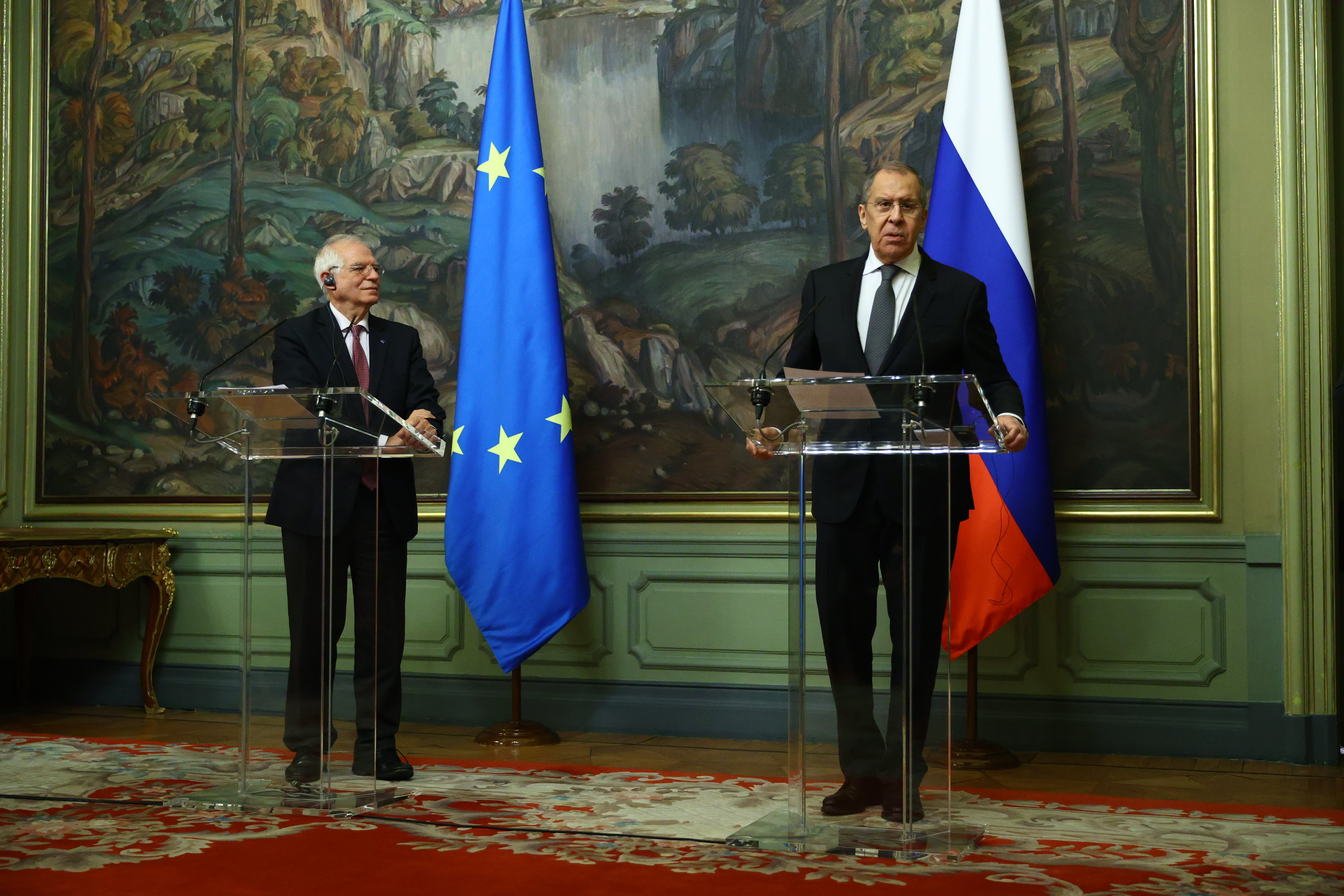 Napätie medzi Ruskom a Európskou úniou dosiahlo nové minimum po tom, čo Lavrov predniesol pripomienky v Moskve