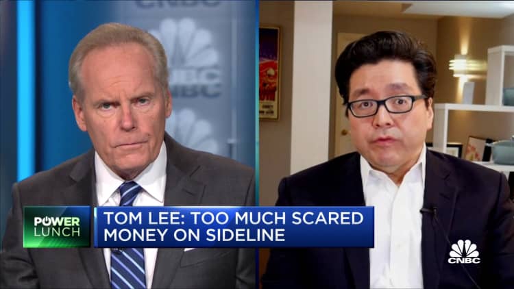 Fundstrat's Tom Lee: Too much scared money on the sideline