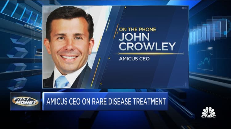 John Crowley, Amicus Therapeutics, discusses drug trial results for Pompe disease