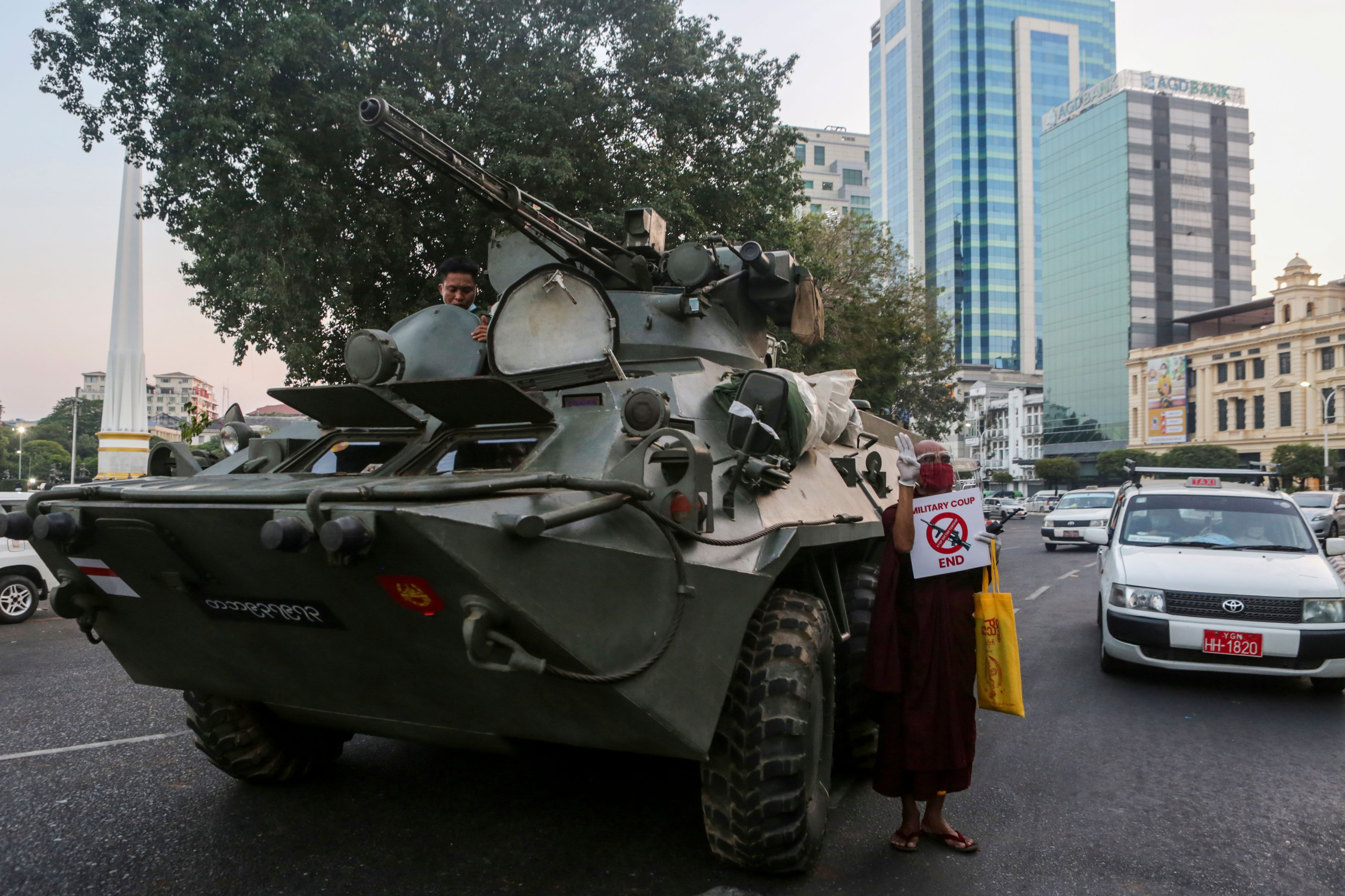Armored vehicles were deployed to major cities after major protests