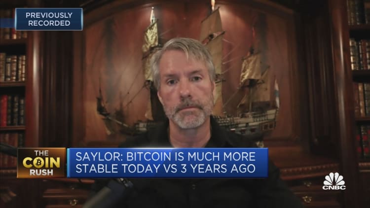 Bitcoin is 'much more stable' today than 3 years ago, says MicroStrategy's Saylor