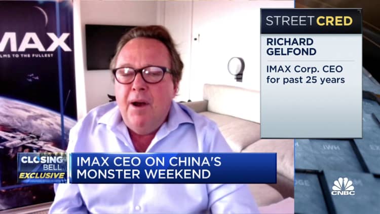 IMAX CEO cites 'pent-up demand' for massive weekend in China