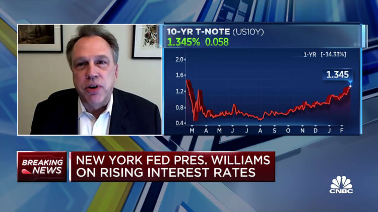 Fed's Williams: Not concerned about stimulus being excessive right now