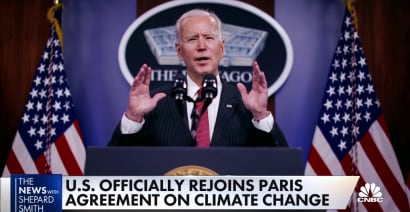 U.S. rejoins Paris climate agreement