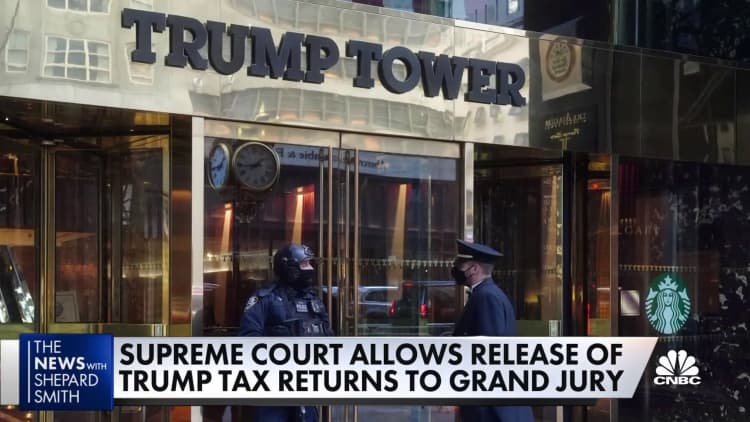 Supreme Court allows release of Trump tax returns