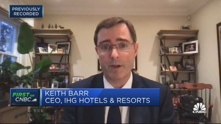 Leisure is surging but it will be a multi-year recovery for travel, IHG Hotels & Resorts CEO says