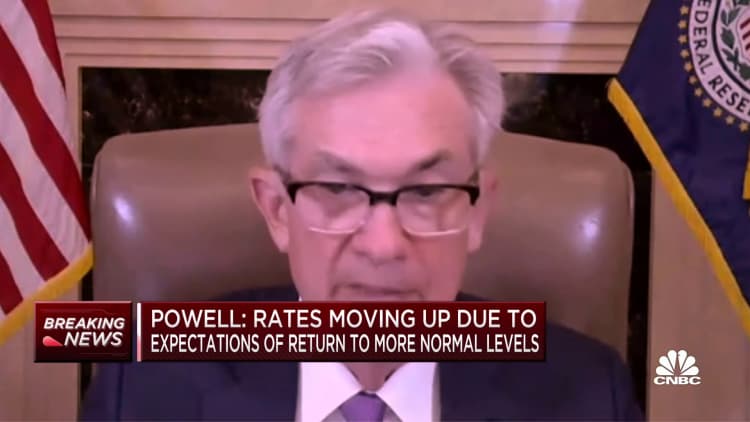 Here are the highlights from Powell's testimony on inflation, yields