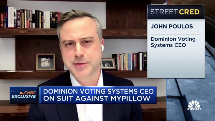 The CEO of Dominion Voting Systems says the company's intention is to put the truth on the table