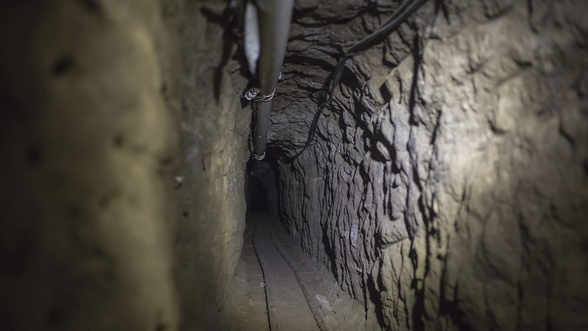A view of the tunnel through which according to the authorities Joaquin 'El Chapo' Guzman escaped from Mexican Maximum Security Prison of 'El Altiplano' on July 15, 2015 in Mexico City, Mexico.
