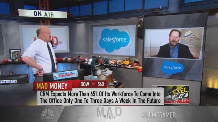 Salesforce CEO talks plans to allow employees to work from anywhere